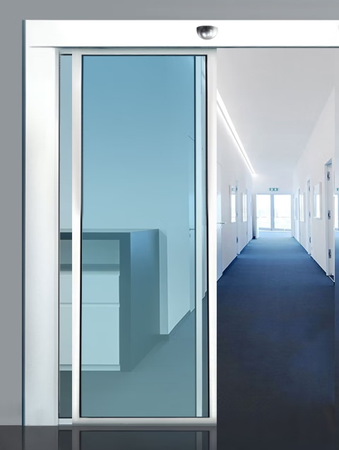 自动感应玻璃门